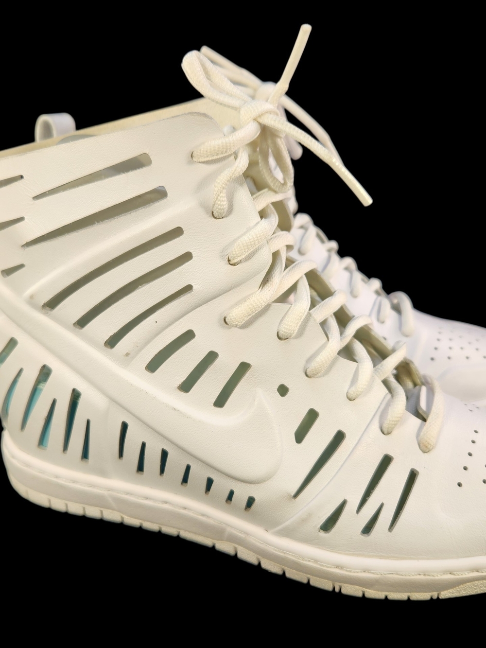 NIKE 725062-100 JOLI SKY HI WEDGES DUNK 2.0  HIDDEN HEELS WHITE WOMEN SIZE 9
